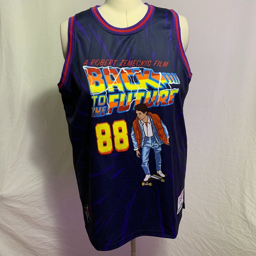 Headgear Classics Jersey Back To The Future Marty McFly Michael J Fox Mens XL